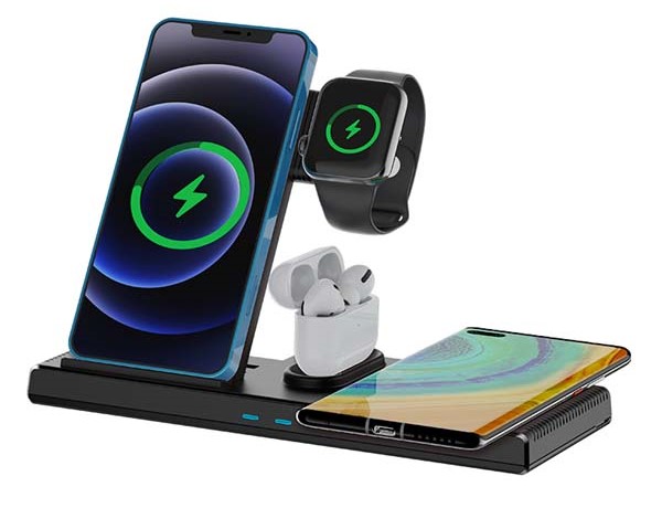 4in1 18W Foldable Wireless Charger Stand photo
