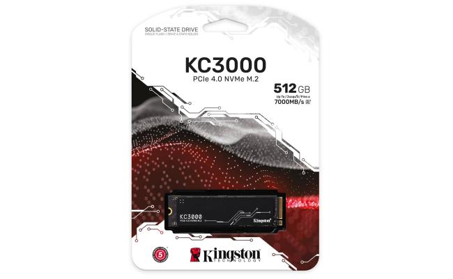 Kingston KC3000 512GB PCIe 4.0 NVMe M.2 SSD up to 7,000MB/s photo 