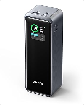 Anker Prime Power Bank, 27,650mAh 3-Port 250W Portable Charger (99.54Wh) Smart App