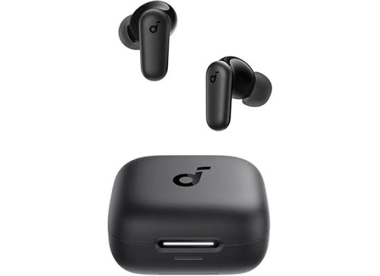 Soundcore by Anker R50i NC Wireless Bluetooth Earphones, Powerful and Smart Noise Cancelling, Powerful Bass, 45 Hours Playtime, 2-in-1 Case and Phone Stand, IP54, Bluetooth 5.4, Black photo 