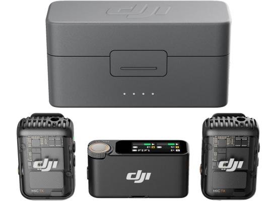 DJI Mic 2, Wireless Lavalier Microphone, Noise Cancelling, 48kHz 32-bit Float Internal Recording, 820 ft.(250m) Range, 18H Battery with Charging Case, Microphone for Camera/Phone, Vlog, Streaming photo 