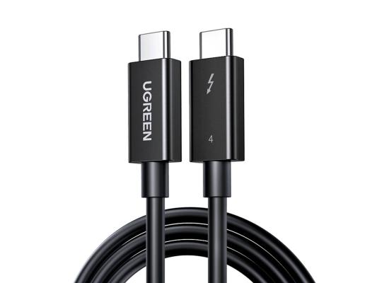 Ugreen cable cable USB C (male) - USB C (male) Thunderbolt 4 100W / 8K 60Hz / 40Gb/s 0.8m black (US501) photo 