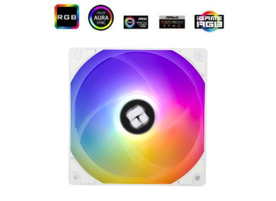 Thermalright TL-C12CW-S (White/ 3PIN ARGB) Balance Performance 120mm PWM Cooling Fan w/ S-FDB Bearing. photo 