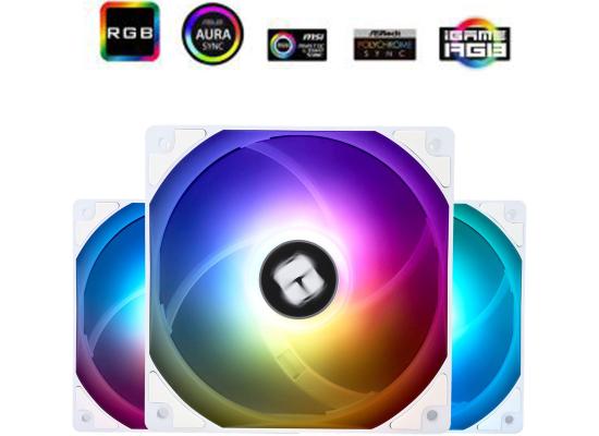 Thermalright TL-C12CW-S X3 (White/ 3PIN ARGB) Balance Performance 120mm PWM Cooling Fan Kit 3in1 w/ S-FDB Bearing photo 