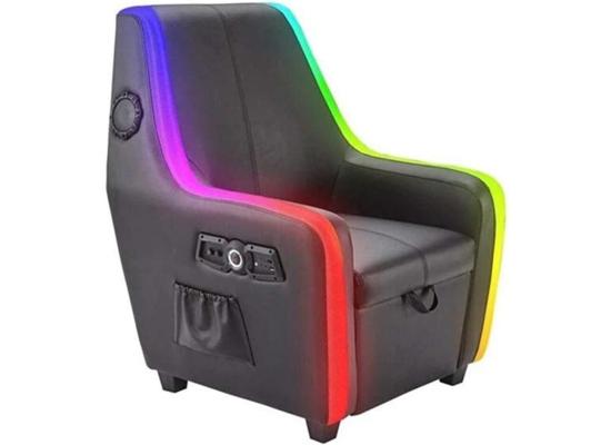 X-Rocker Premier Maxx RGB 4.1 Audio Gaming Armchair, Gaming Chair with Ottoman Storage for Ultimate Gaming Set Up. 4 Speakers 1 Subwoofer, Neo Motion 30 RGB LED Lighting Options photo 