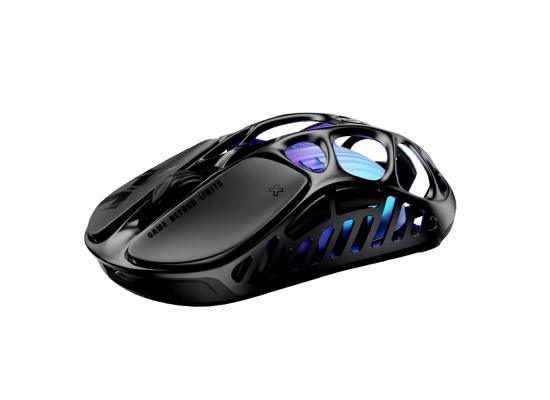 GravaStar Mercury X Wireless Gaming Mouse – 32,000 DPI PAW 3950 Sensor, 1000Hz Polling Rate, Only 49g, Magnesium Alloy Hollow Frame, RGB Lighting, 5 Programmable Buttons-Black photo 