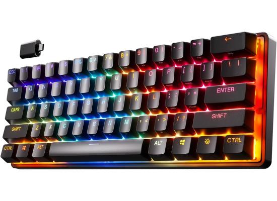 SteelSeries Apex Pro Mini Wireless 60% (2.4GHz/Bluetooth) RGB Mechanical Gaming Keyboard W/ HyperMagnetic OmniPoint Adjustable Switches, World’s Fastest Mechanical Switches photo 