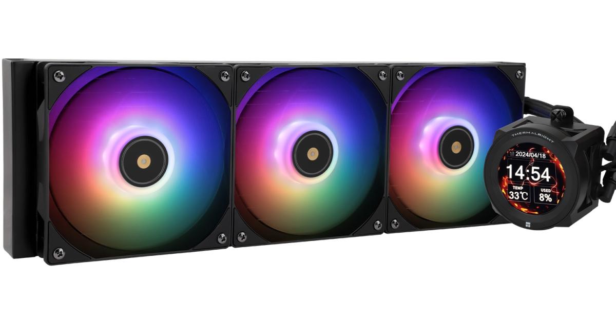 Thermalright Core Vision 360 BLACK ARGB CPU Liquid Cooler w/ 2.1 IPS LCD Display AIO Photo