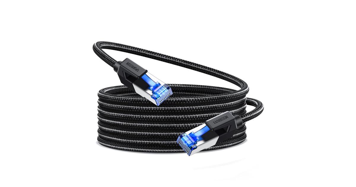 UGREEN Cat8 Ethernet Cable 15M 40Gbps 2000MHz RJ45 Braided LAN Cable photo 