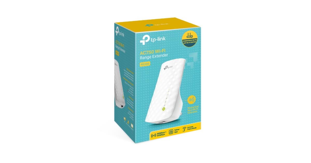 TP-Link RE200 AC750 Dual Band WiFi Range Extender